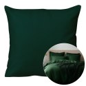 Poszewka satyna bawełna zieleń butelkowa 036/40x40.
