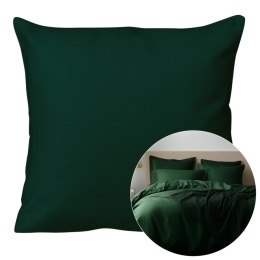 Poszewka satyna bawełna zieleń butelkowa 036/40x40.