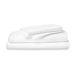Prześcieradło hotelowe białe GŁADKIE/200x220