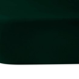 Prześcieradło satyna bawełniana zieleń butelkowa 036/160x220