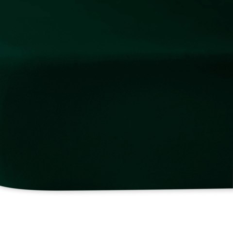 Prześcieradło satyna bawełniana zieleń butelkowa 036/200x220