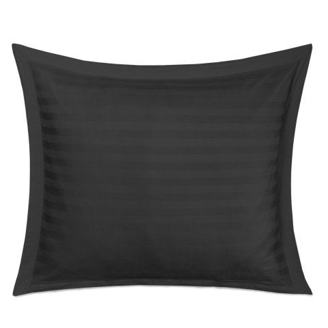 Pościel satyna bambusowo-bawełniana (P) STRIPE BLACK/220x200 +2x70x80 z listwą +4x40x40 BAMBOO