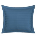 Pościel satyna bambusowo-bawełniana (P) STRIPE CORNFLOWER/160x200 +2x70x80 z listwą +4x40x40 BAMBOO