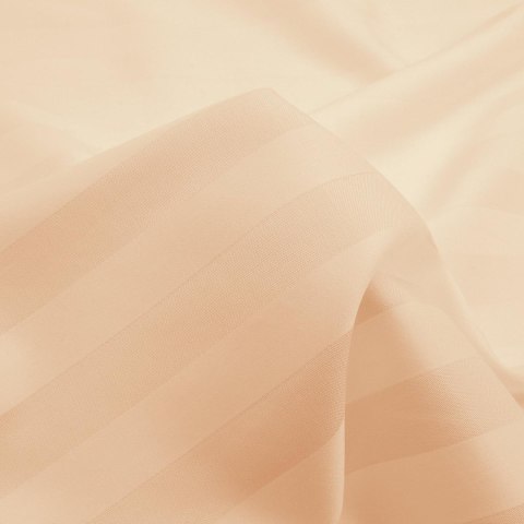 Poszewka satyna bambusowo-bawełniana STRIPE BEIGE/40x40