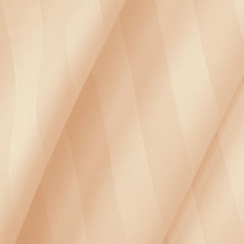 Poszewka satyna bambusowo-bawełniana STRIPE BEIGE/50x60