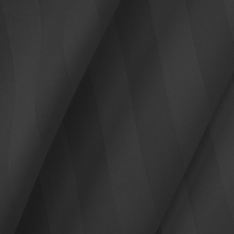 Poszewka satyna bambusowo-bawełniana STRIPE BLACK/50x60
