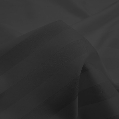 Poszewka satyna bambusowo-bawełniana STRIPE BLACK/50x60