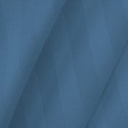 Poszewka satyna bambusowo-bawełniana STRIPE CORNFLOWER/70x80 z listwą