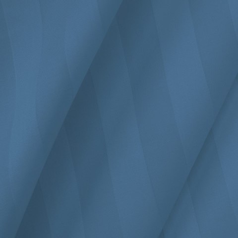 Poszewka satyna bambusowo-bawełniana STRIPE CORNFLOWER/70x80 z listwą