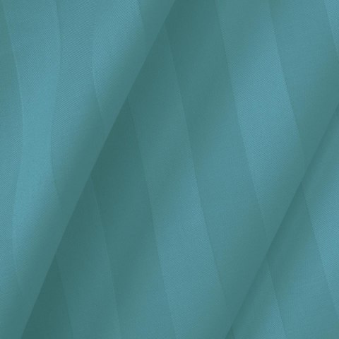 Poszewka satyna bambusowo-bawełniana STRIPE SEA TURQUOISE/50x60