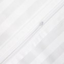 Poszewka satyna bambusowo-bawełniana STRIPE WHITE/70x80 z listwą