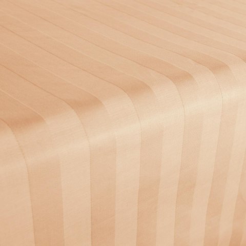 Prześcieradło satyna bambusowo-bawełniana STRIPE BEIGE/220x260