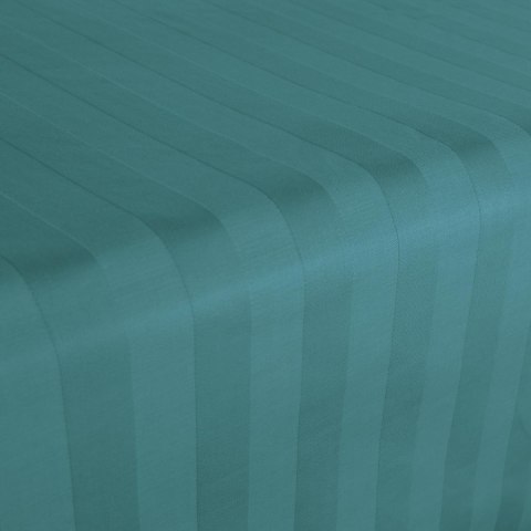 Prześcieradło satyna bambusowo-bawełniana STRIPE SEA TURQUOISE/220x260