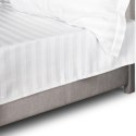 Prześcieradło satyna bambusowo-bawełniana STRIPE WHITE/160x240