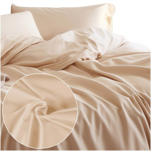 Pościel satyna bawełniana JASNY BEŻ 044/180x200