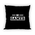 Poszewka bawełniana 40x40 Game czarna