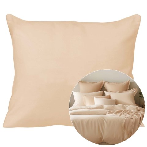 Poszewka satyna bawełna jasny beż 044/50x70