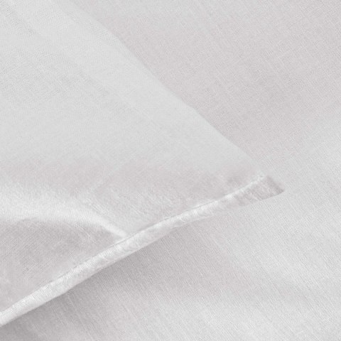 Poszwa hotelowa na zakładkę GŁADKA biała/160x200