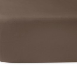 Prześcieradło satyna bawełniana sepia 043/200x220