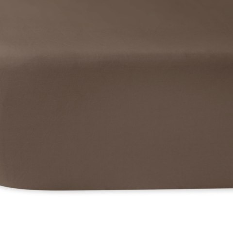 Prześcieradło satyna bawełniana sepia 043/200x220