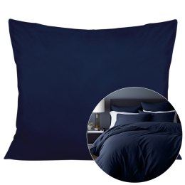 Poszewka satyna bawełna ciemny granat 026/50x80