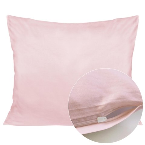 Poszewka satyna bawełna róż 006/50x80