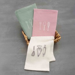 Komplet ręczników kuchennych bawełnianych HOME 1961/3x50x70/SET1