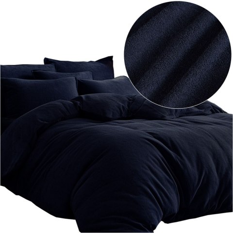 Pościel frotte ciemny granat 9/200x220