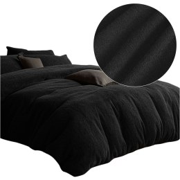 Pościel frotte czarny 27/160x200