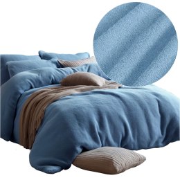Pościel frotte niebieski 17/160x200