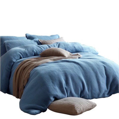 Pościel frotte niebieski 17/200x220