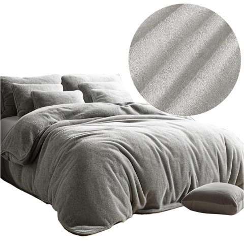 Pościel frotte popiel 34/160x200