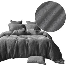 Pościel frotte szary 34/160x200