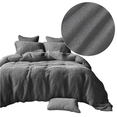 Pościel frotte szary 34/160x200