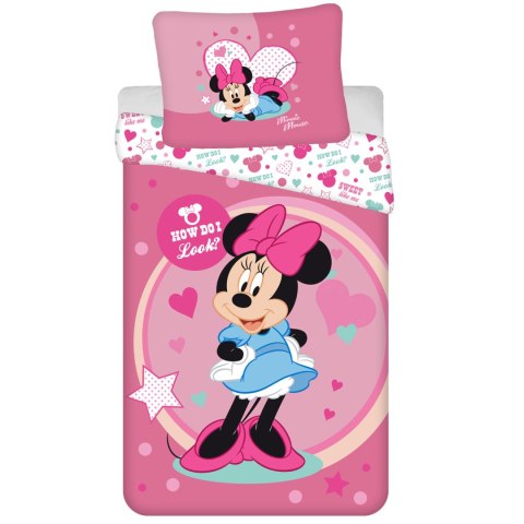 Pościel mikrofibra 140x200+1p70x90 Myszka Minnie