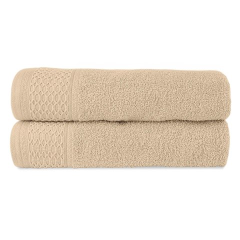 Ręcznik D Bawełna 100% Solano Cappuccino + Ciemny Popiel (P) 2x50x90+2x70x140 kpl.