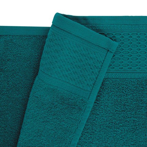 Ręcznik D Bawełna 100% Solano Ecru + Ciemny Turkus (P) 2x30x50+2x50x90+2x70x140 kpl.