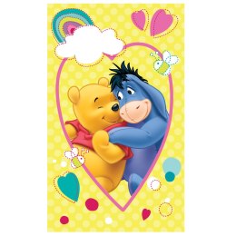 Ręcznik bawełniany 30x50 Kubuś Puchatek żółty