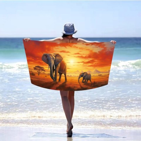 Ręcznik plażowy mikrofibra 100x180 H140