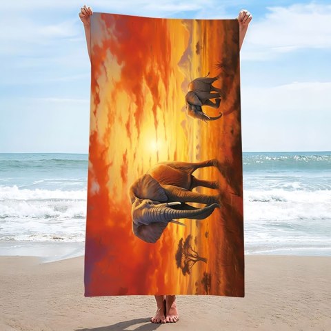 Ręcznik plażowy mikrofibra 100x180 H140