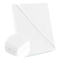 Prześcieradło bawełna BIAŁY/001/205x220