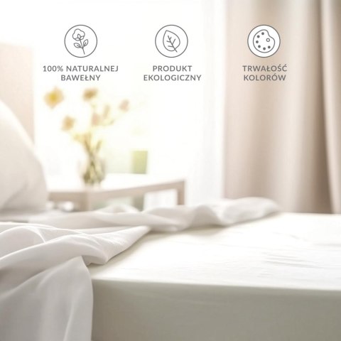 Prześcieradło bawełna BIAŁY/001/205x220