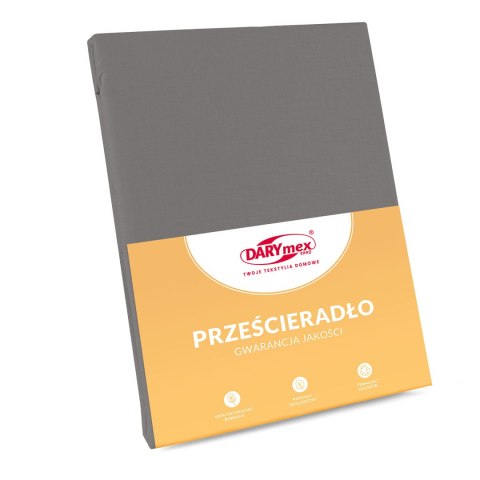 Prześcieradło bawełna JASNY SZARY/037/160x205