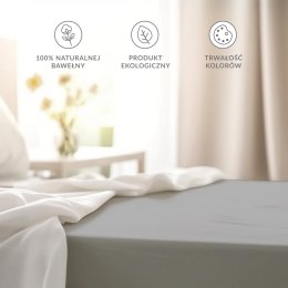 Prześcieradło bawełna POPIEL/024/205x220