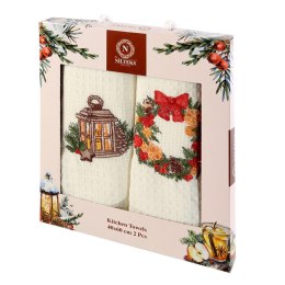 Komplet ręczników kuchennych bawełnianych NILTEKS/2x40x60/CHR043/V1