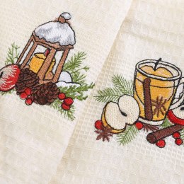 Komplet ręczników kuchennych bawełnianych NILTEKS/3x40x60/ORANGE