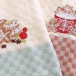 Komplet ręczników kuchennych bawełnianych NILTEKS/3x45x65/CHR055