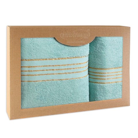 Ręcznik D Bawełna 100% Tiwano Jasny Turkus (P) 50x90+70x140 kpl.