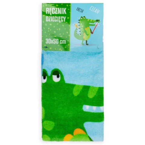 Ręcznik przedszkolny dla dziecka 30x50 Krokodyl
