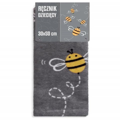 Ręcznik przedszkolny dla dziecka 30x50 Pszczoły